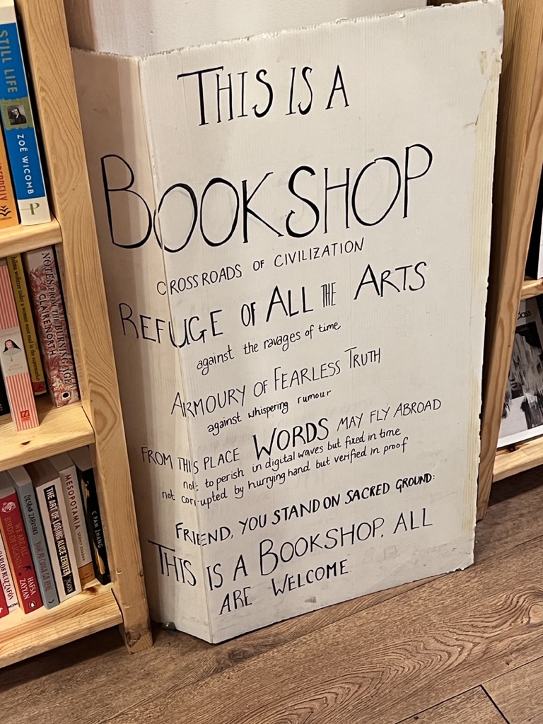 Statement from the Bookshop where all are welcome