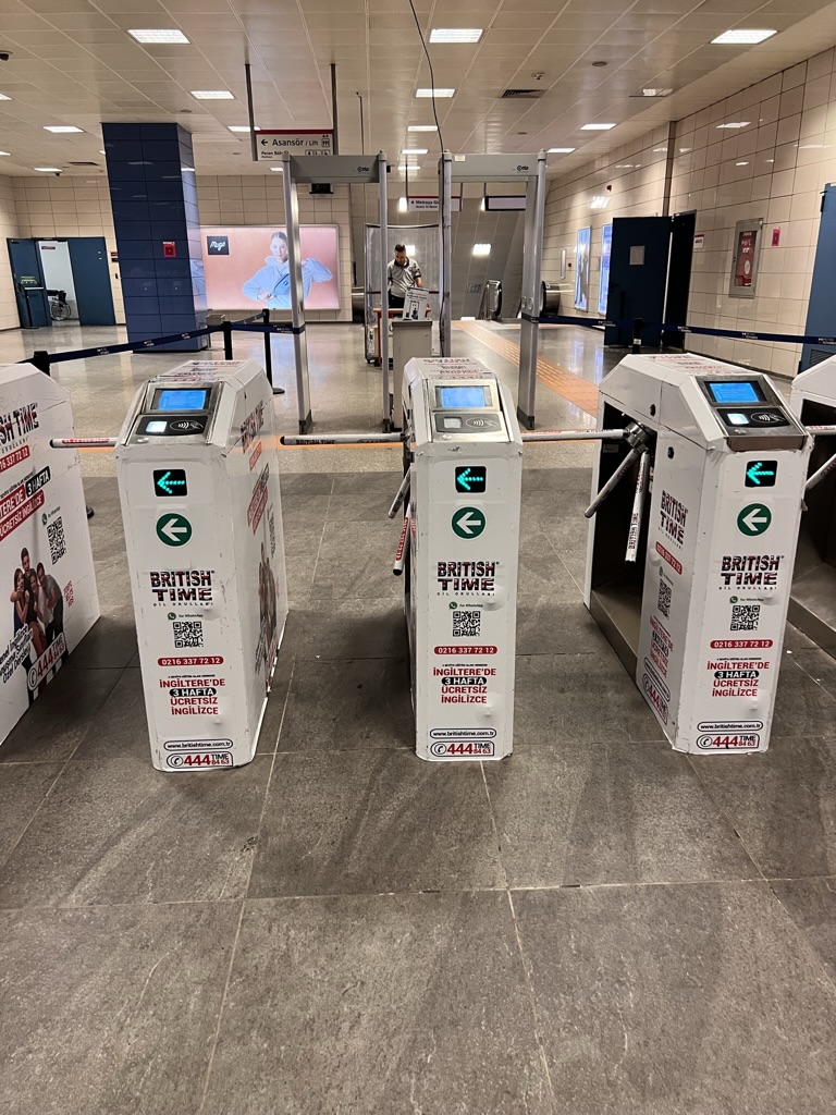 Photo of entrance to Istanbul Metro in Kadikoy