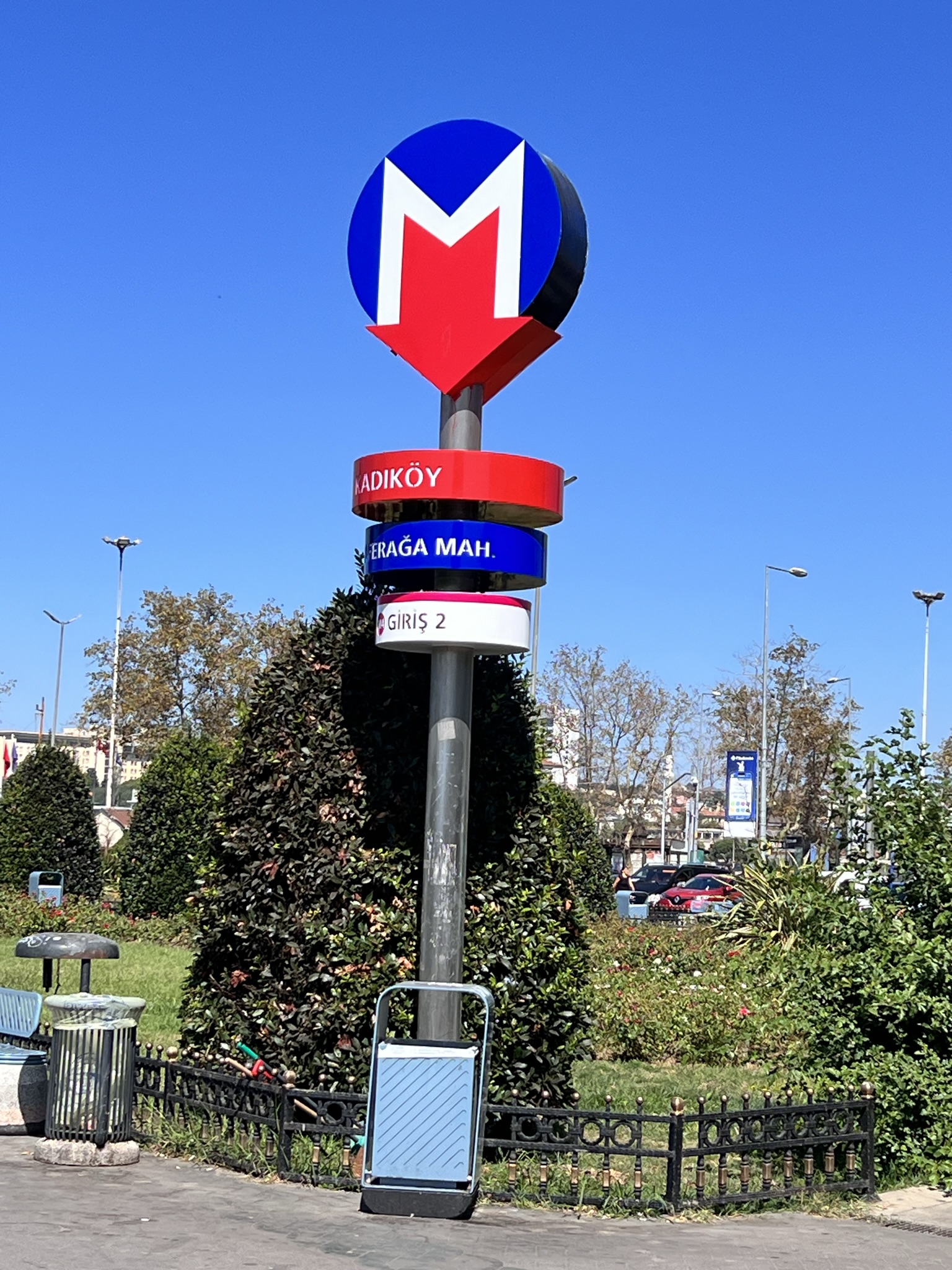 Photo of Metro sign in Kadikoy, Istanbul, Turkey