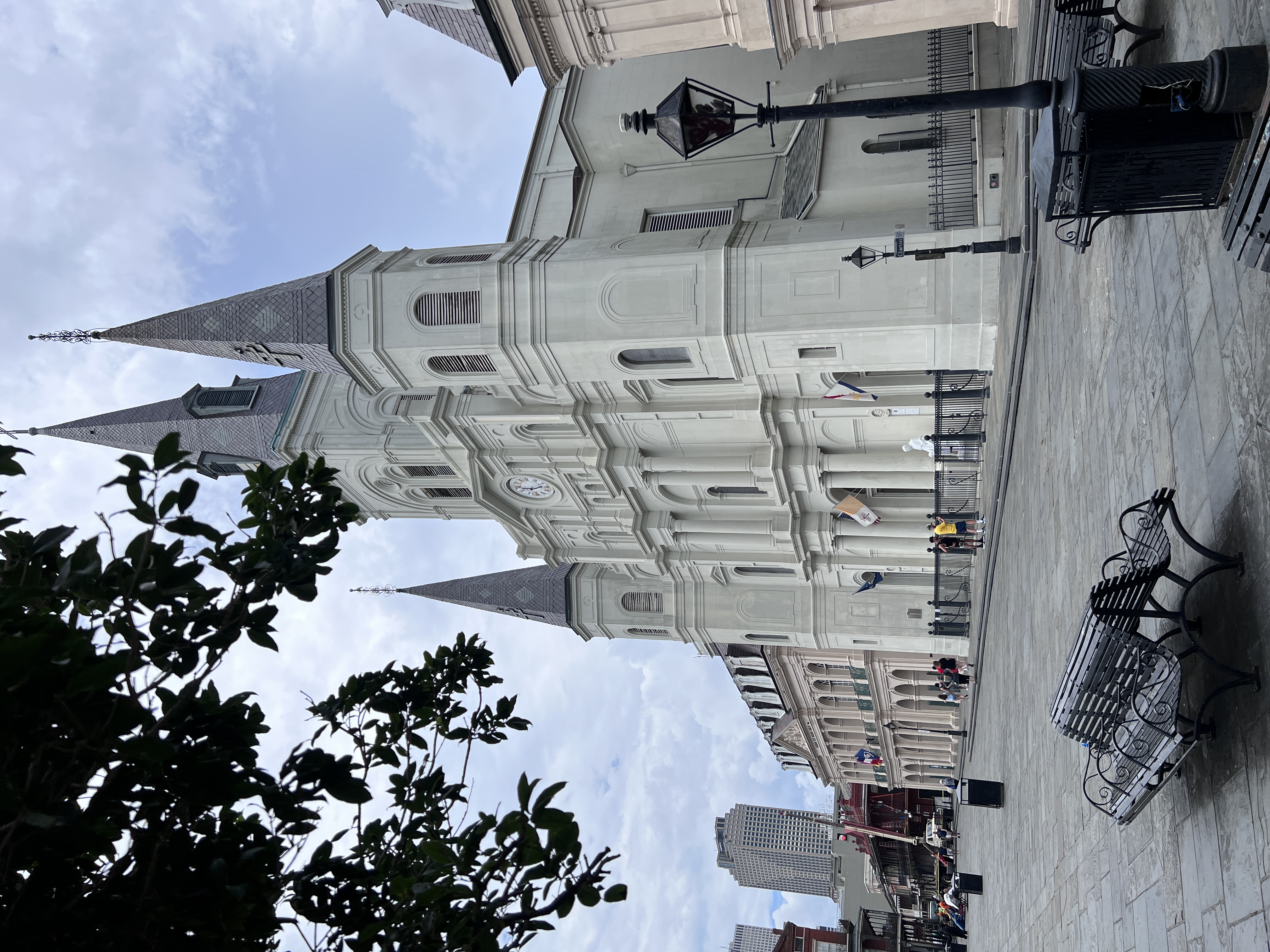 Photo of the cathedral at Jackson Square in New Orleans Louisiana