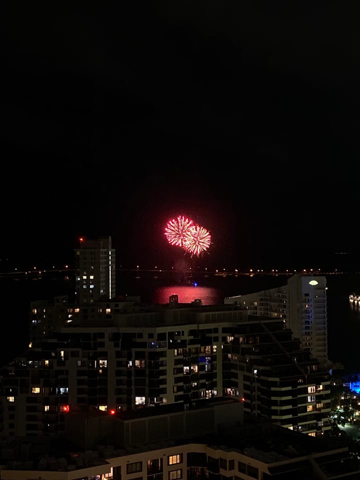Fireworks in Miami